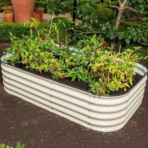 corrugated metal grow box|Amazon.com: Corrugated Metal Planters.